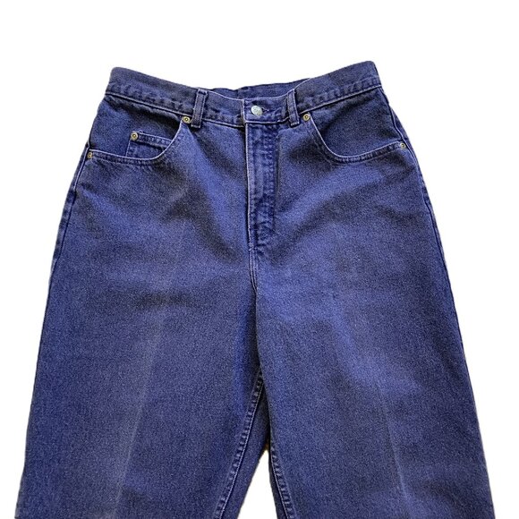 Lee Purple Denim Jeans High Rise Taper Leg Vintage 90s Waist 31 - Picture 4 of 8